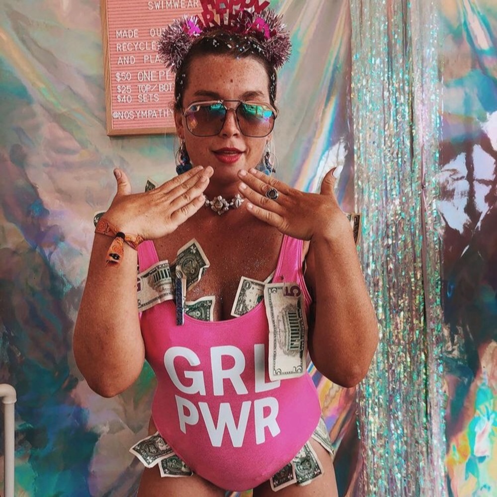 GRL PWR One-Piece Bathing Suit